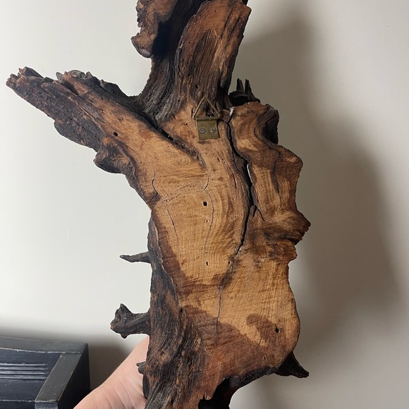 Vintage OOAK Green Man Tree Face Folk ART - Picture 8 of 15